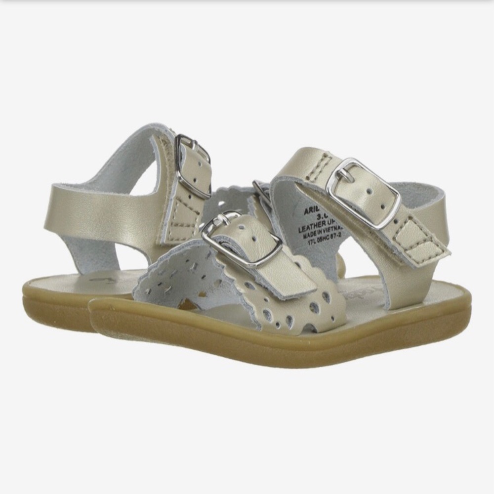 Footmates Toddler Gold Sandals Size 5